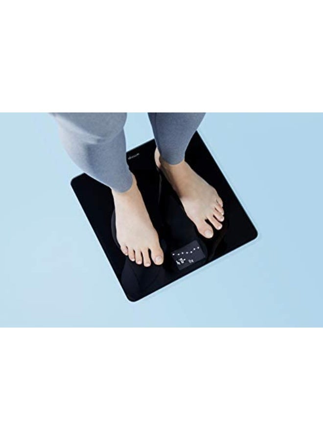 ويذينجز ميزان ذكي رقمي يعمل بتقنية الواي فاي - مع مزامنة تلقائية لتطبيق الهاتف الذكي، ومؤشر كتلة الجسم | سهل الاستخدام لعدة مستخدمين | مزود بميزة تتبع الحمل ووضع الطفل - WBS06 - أسود - Image 4